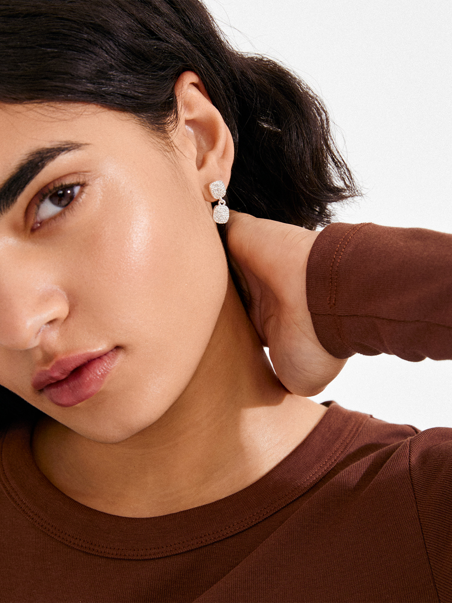 Pilgrim Ember Øredobber Silver