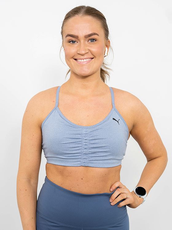 Puma Low Impact Studio Foundation Bra Filtered Ash Heather