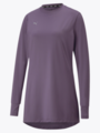 Puma Modest Activewear Long Sleeve Purple Charcoal