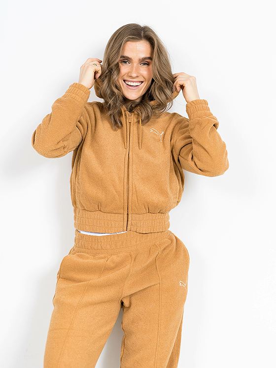 Puma HER Winterized Full Zip Hoodie Desert Tan