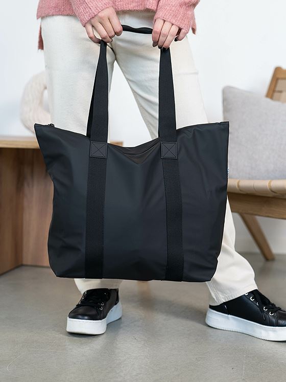 Rains Tote Bag Rush Black