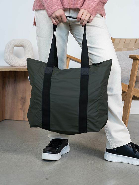 Rains Tote Bag Rush Green