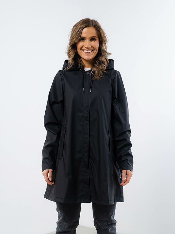 Rains A-line Jacket Black