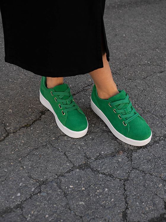 Roberto Rosso Avanti Leather Green Suede