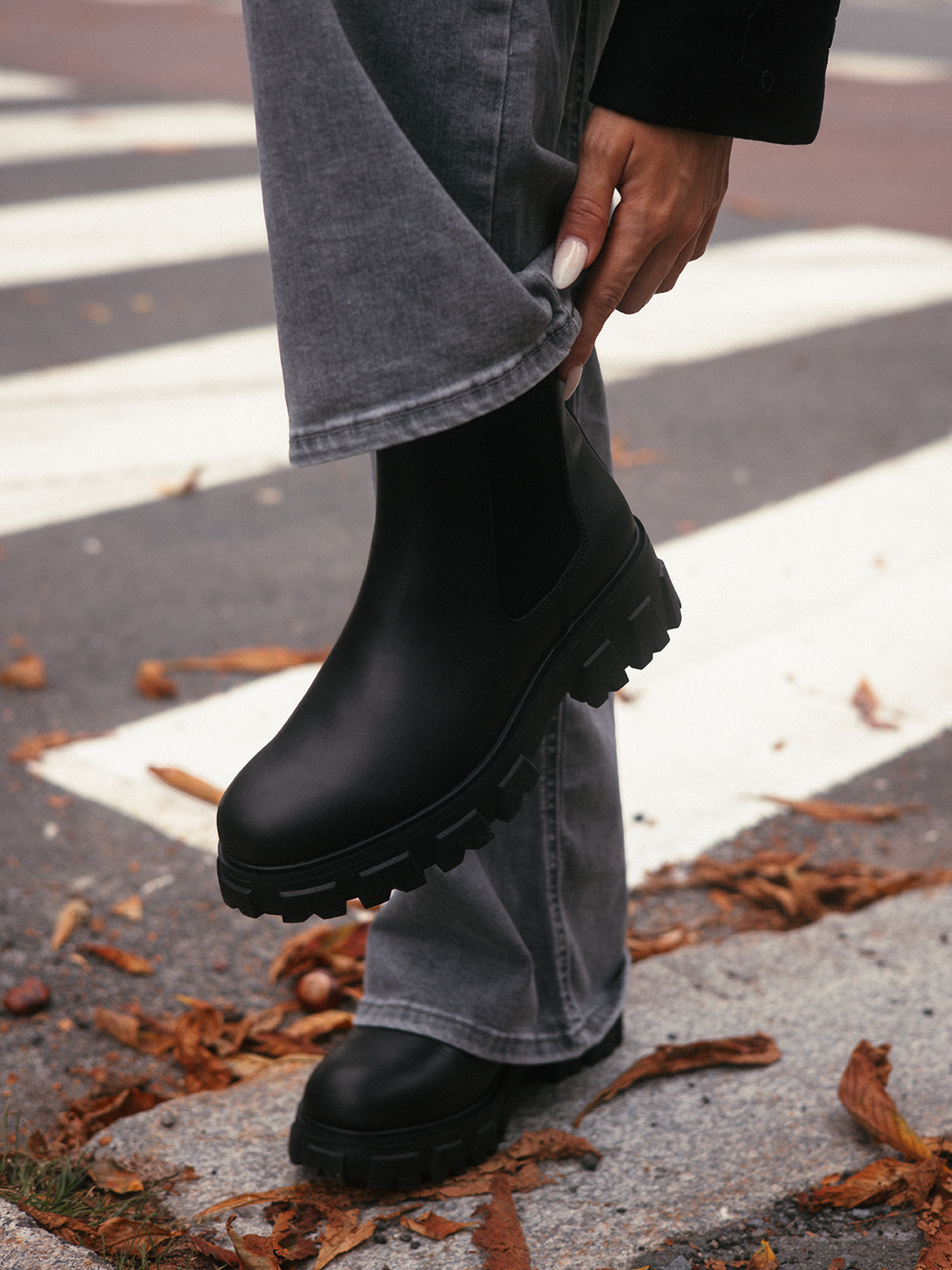 Roberto Rosso Warm Leather Combat Black