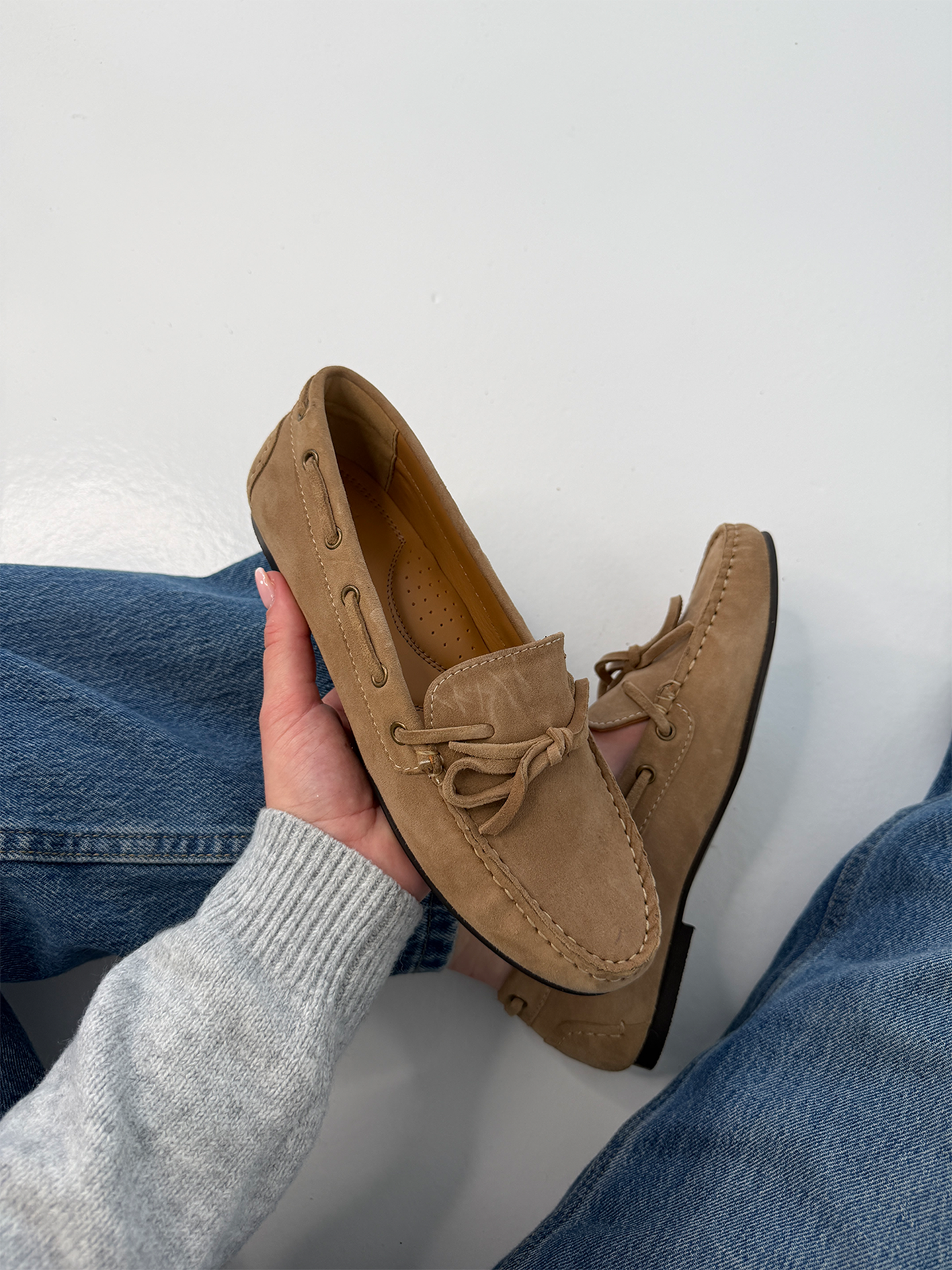 Roberto Rosso Nara Loafer suede Taupe
