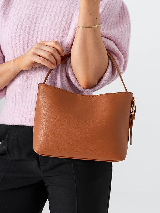 Roberto Rosso Sabbia Handbag S Cognac