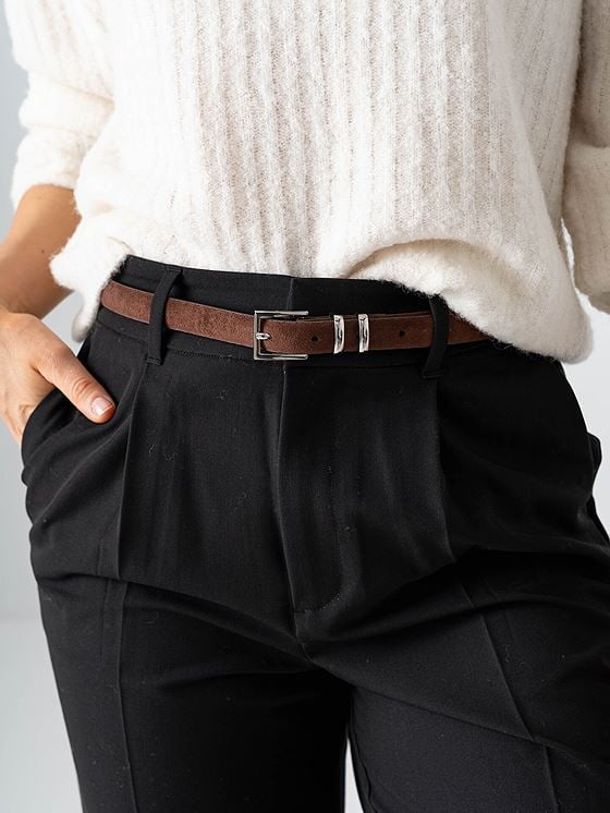 Roberto Rosso Zeno Belt Slim Dark Brown