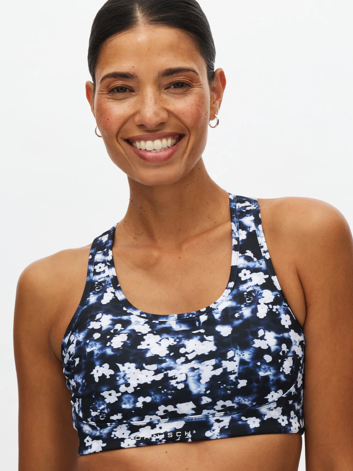 Röhnisch Printed Mesh Sportsbra Indigo Bloom