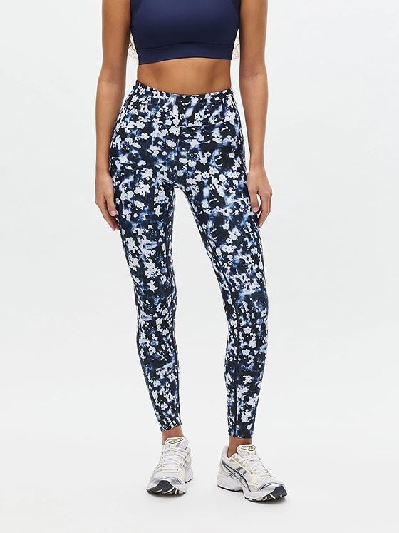 Röhnisch Printed High Waist Tights Indigo Bloom