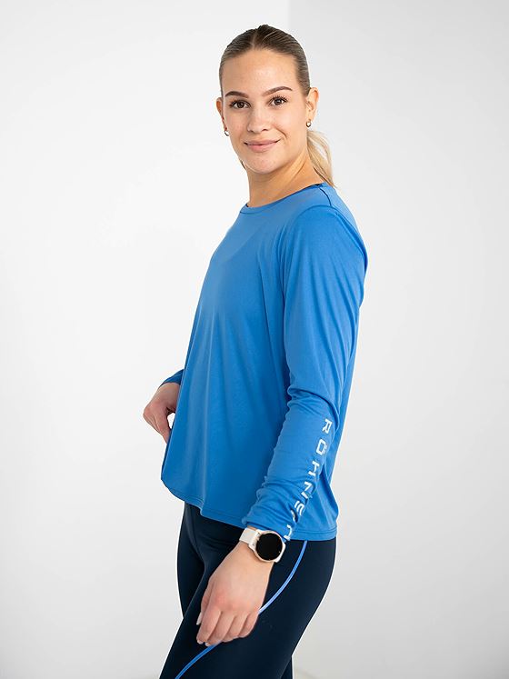 Röhnisch Team Logo Long Sleeve Retro Blue