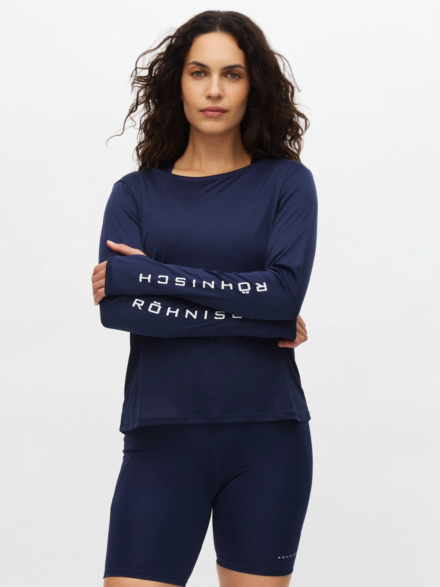 Röhnisch Team Logo Long Sleeve Indigo