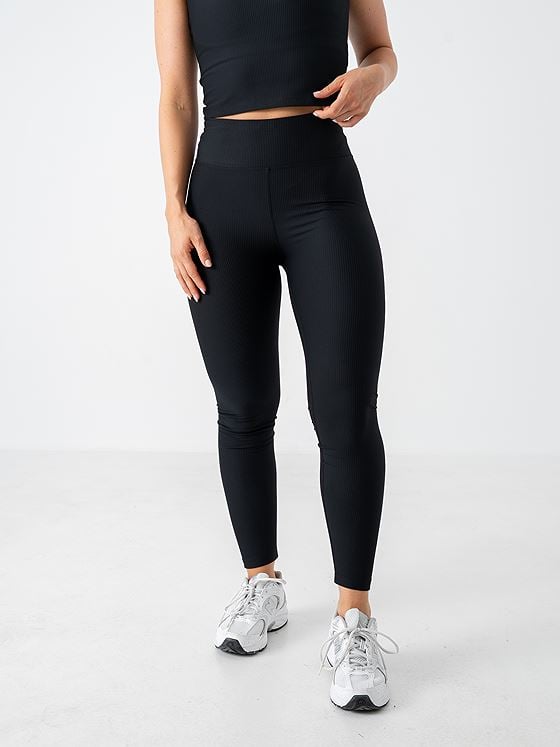 Röhnisch Ribbed R High Waist Tights Black