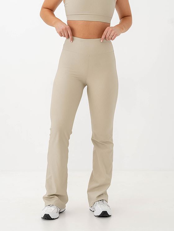 Röhnisch Ribbed R Flare High Waist Tights Agate Gray