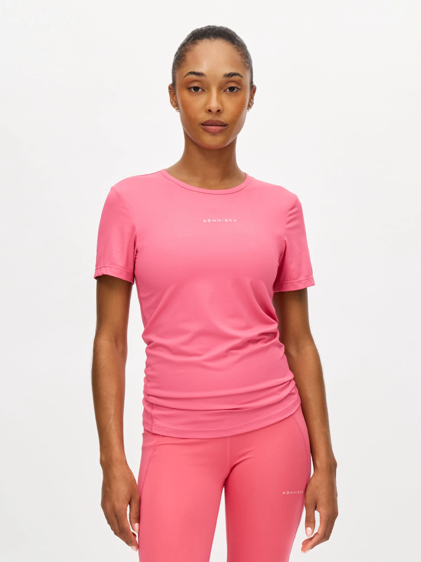 Röhnisch Jacquard Short Sleeve Top Fruit Dove