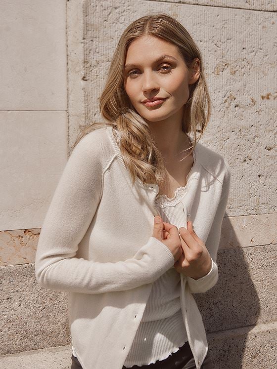 Rosemunde Laica Wool & Cashmere Cardigan Beige
