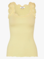 Rosemunde Babette Silk Top W/ Lace Lemon Creme