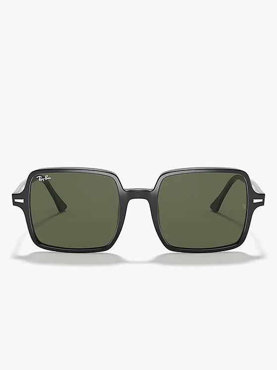 Ray-ban Square II Innfatning: Polished Black. Glass: Green