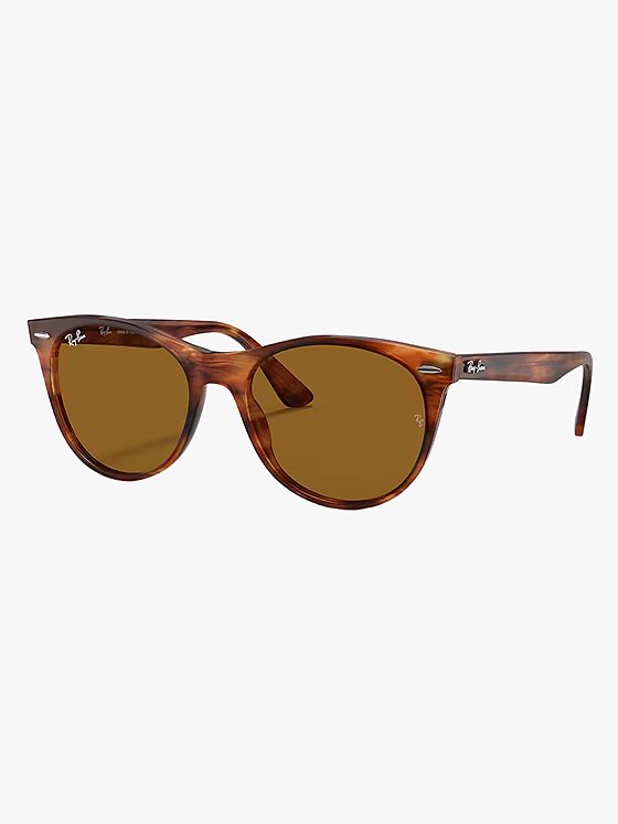 Ray-ban Wayfarer ii Ramme: Polished Striped Havana / Glass: Brown