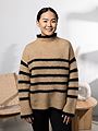 Second Female Ovalis Knit T-Neck New Tobacco Brown