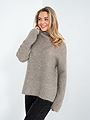 Second Female Brook Knit High Rib T-Neck Roasted Cashew