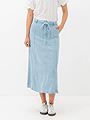 Second Female Irvin Denim Skirt Light Blue Denim