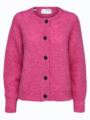 Selected Femme Lulu Long Sleeve Knit Short Cardigan Phlox Pink Melange