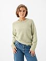 Selected Femme Lulu Long Sleeve Knit O-Neck Lint Melange