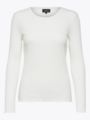 Selected Femme Anna Long Sleeve Crew Neck Tee Snow White