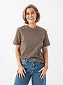 Selected Femme Essential Short Sleeve Boxy Tee Chocolate Chip