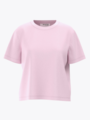 Selected Femme Essential Short Sleeve Boxy Tee Cradle Pink
