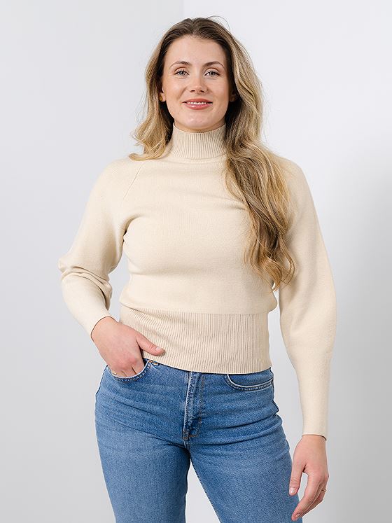 Selected Femme Merle Fyria Long Sleeve Knit Highneck Birch