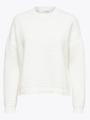 Selected Femme Laurina Long Sleeve Knit O-Neck Snow White