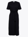 Selected Femme Essential Short Sleeve Ankle Tee Dress Black