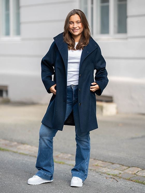 Selected Femme Vinni Wool Coat Dark Sapphire