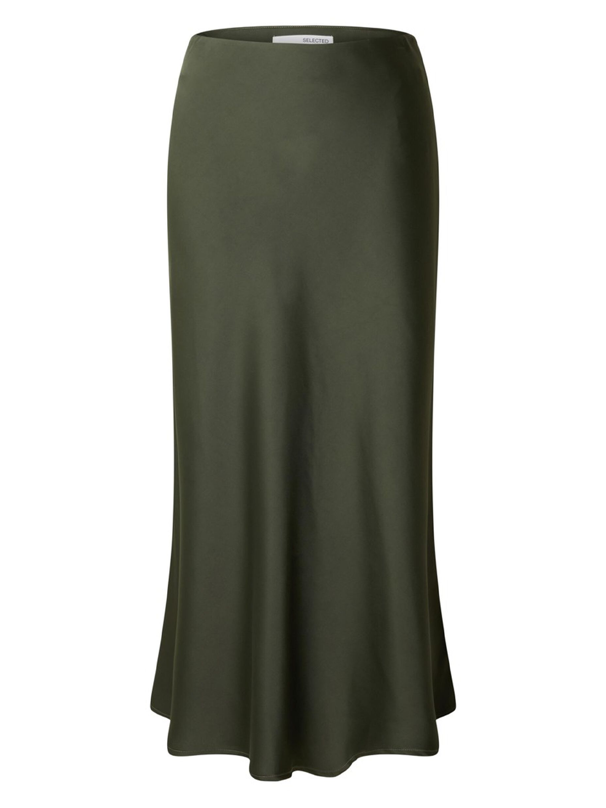 Lena High Waist Midi Skirt Coffee Bean