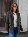 Selected Femme Sasja Wool Blazer Kalamata melange