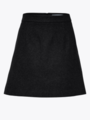 Selected Femme Mercy-Ula High Waisted Mini Wool Skirt Black