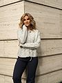Selected Femme Vera Long Sleeve Knit Belt Cardigan Light Grey Melange