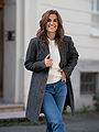 Selected Femme New Alma Wool Coat Black Herringbone