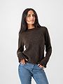Selected Femme Lulu Long Sleeve Knit Frill Cuff O-Neck Delicioso Melange