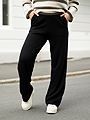 Selected Femme Hella High Waist Knit Pants Black