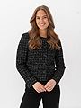 Selected Femme Wilma Long Sleeve Short Blazer Black
