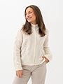 Selected Femme Vera Long Sleeve Knit Zip Cardigan Snow White