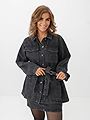 Selected Femme Harper Long Sleeve Denim Jacket Black