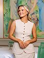 Selected Femme Iluna SL Buttoned Pocket Vest Sandshell