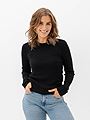Selected Femme Ingrid Long Sleeve Knit O-Neck Black