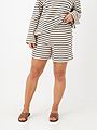 Selected Femme Elise High Waist Striped Shorts Black / Birch