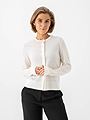 Selected Femme Thea Knit Merino Cardigan Egret