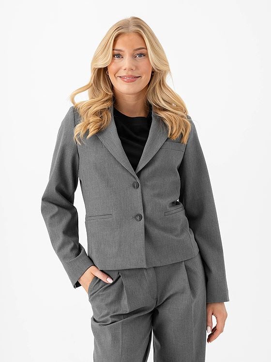 Selected Femme Rita Lano Blazer Medium Grey Melange MELANGE